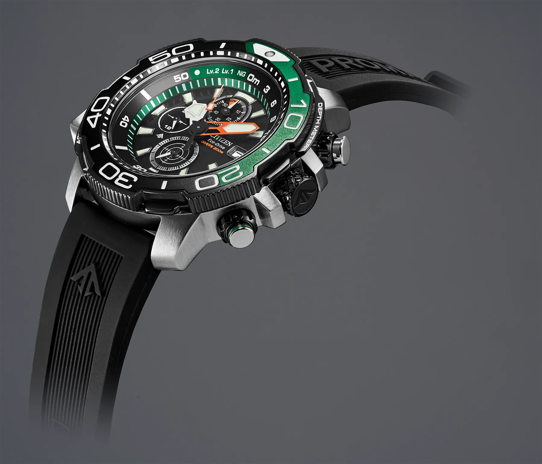 Promaster Aqualand Black Dial Polyurethane Strap BJ2168-01E | CITIZEN